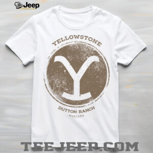 Yellowstone Dutton Ranch Cowboy Montana Logo Silhouette Shirt