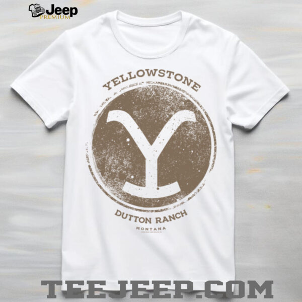Yellowstone Dutton Ranch Cowboy Montana Logo Silhouette Shirt
