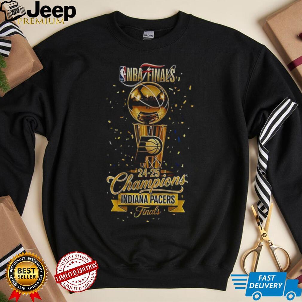 Yes ‘Cers Indiana Pacers Winner NBA Finals 24-25 Champions Trophy Shirt front