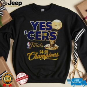Yes ‘Cers Indiana Pacers NBA Finals 24 25 Champions Trophy logo shirt Yes ‘Cers Indiana Pacers NBA Finals 24 25 Champions Trophy logo shirt