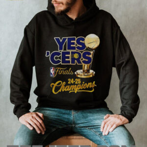 Yes ‘Cers Indiana Pacers NBA Finals 24 25 Champions Trophy logo shirt
