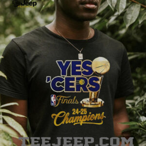 Yes ‘Cers Indiana Pacers NBA Finals 24 25 Champions Trophy logo shirt