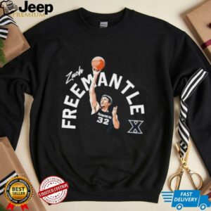 Zach Freemantle Xavier basketball player shirt3