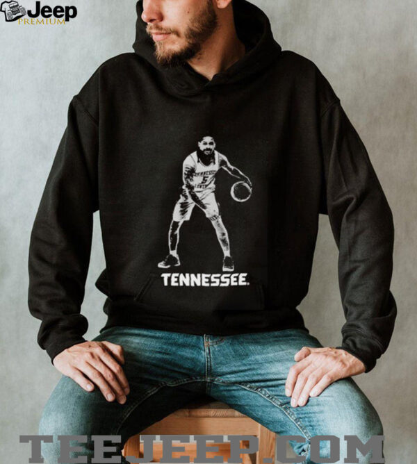 Zakai Zeigler Tennessee basketball stamp shirt