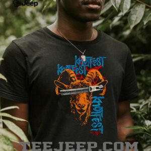 Zipper Face Goat Faded shirt0