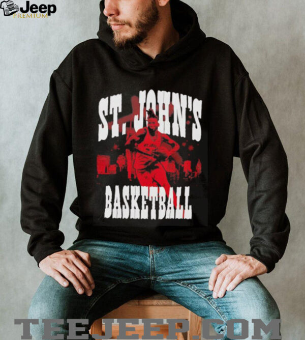Zuby Ejiofor St Johns basketball comic shirt