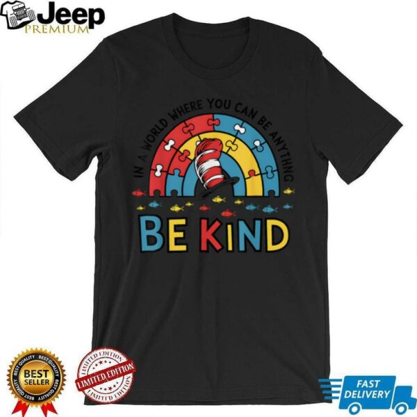Autism Awareness Why Fit In Doctor Teacher Cat In Hat Cool T Shirt