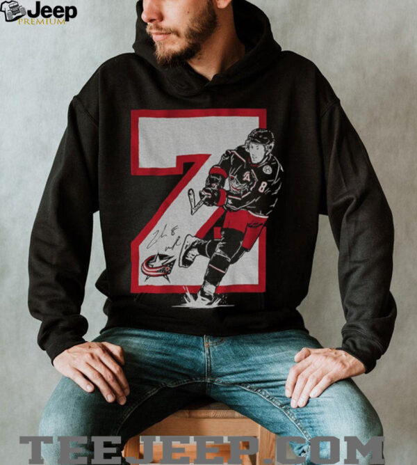 Zach Werenski Z Columbus Blue Jackets Hockey signature shirt