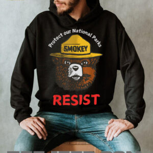 nY5Jdrwj Retro Protect Our National Parks Smokey Resist Anti Trump T Shirt3