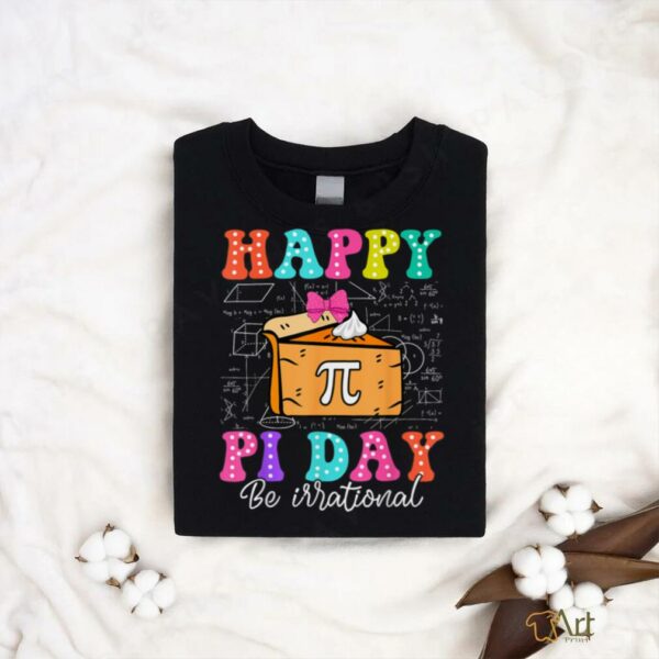 Happy Pi Day Funny Math Coach Teacher Pi Day Coquette Bow T Shirt