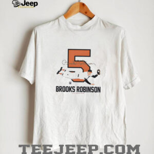 Baseball Hall of Fame Members Brooks Robinson Silhouette shirt0