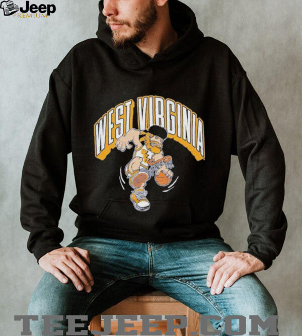 West Virginia Mountaineers Dunking Mascot T shirts