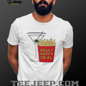 wB2TNICj Adult happy meal martini and fries shirt1