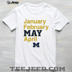 xAmptVs4 Michigan Wolverines mens basketball Fanaticity January February MAY April shirt2
