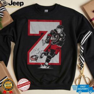 zBSrnSHH Zach Werenski Z Columbus Blue Jackets Hockey signature shirt2