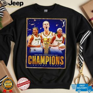 2025 WNBA Commissioner’s Cup Champions Indiana Fever poster shirt