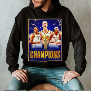 2025 WNBA Commissioner’s Cup Champions Indiana Fever poster shirt