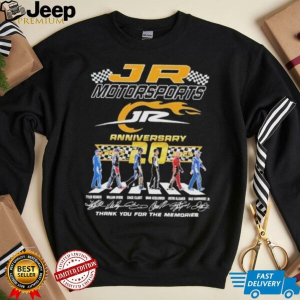 20Th Anniversary 2005 2025 Jr Motorsports Abbey Road Signatures T shirt