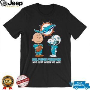 Miami Dolphins Charlie Brown Snoopy Dolphins Forever Not Just When...