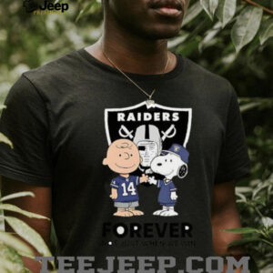 Las Vegas Raiders Charlie Brown Snoopy Raiders Forever Not Just When We Win shirt