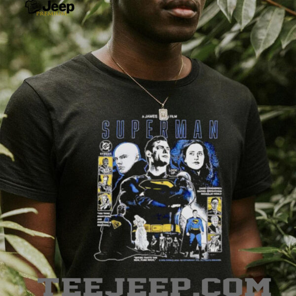 A James Gunn Film Superman 2025 graphic retro shirt