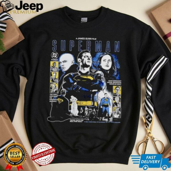 A James Gunn Film Superman 2025 graphic retro shirt