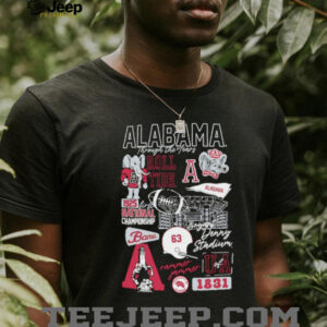 Alabama Crimson Tide through the years 1831 shirt