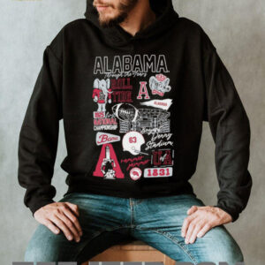 Alabama Crimson Tide through the years 1831 shirt