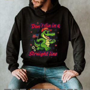 Alligator Alcatraz Don’t run in a straight line shirt
