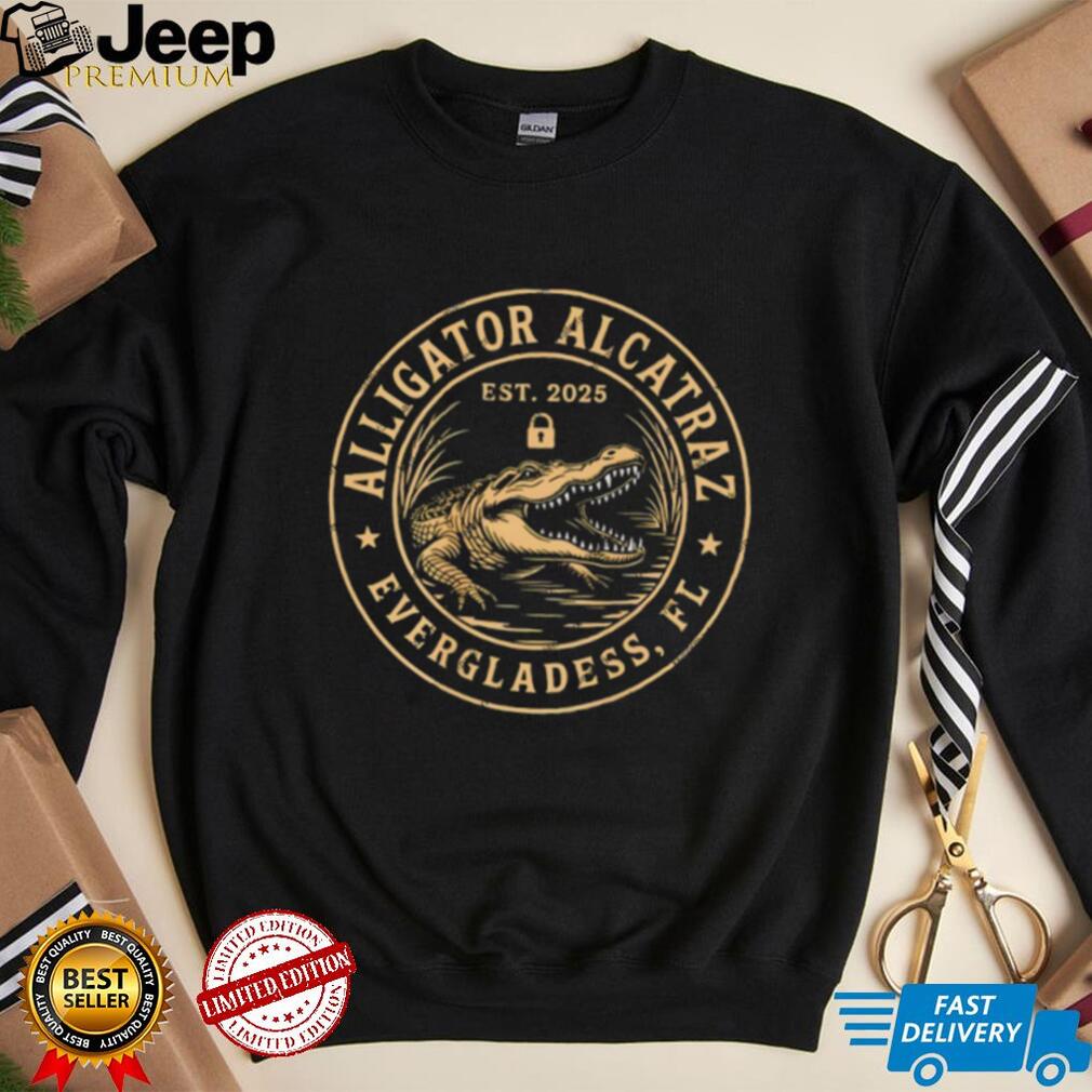 Alligator Alcatraz Everglades est 2025 shirt design 1