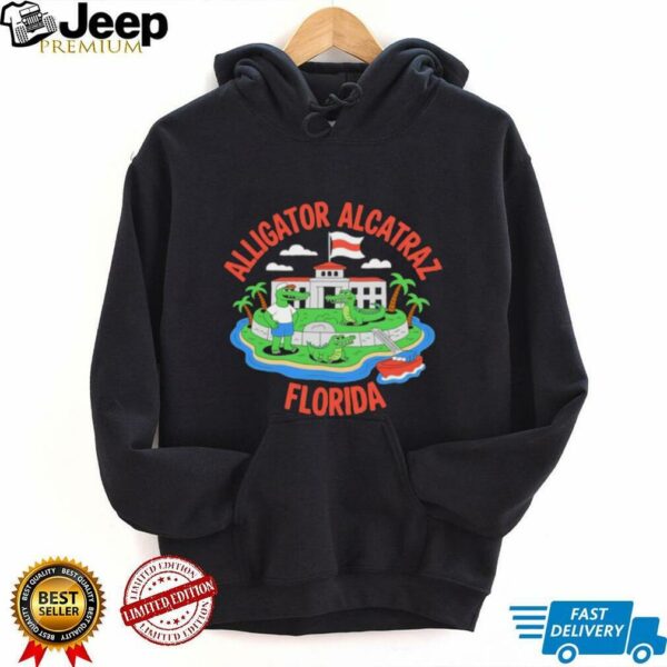 Alligator Alcatraz Florida Prison Island cartoon shirt