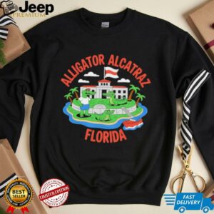 Alligator Alcatraz Florida Prison Island cartoon shirt