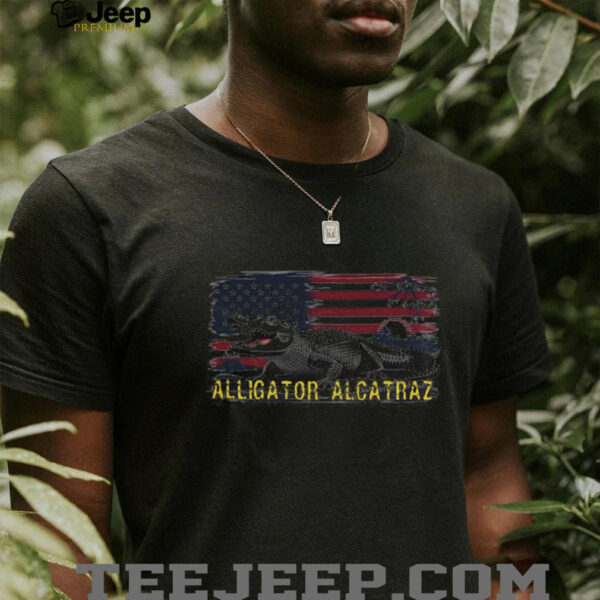 Alligator Alcatraz Florida State Flag shirt