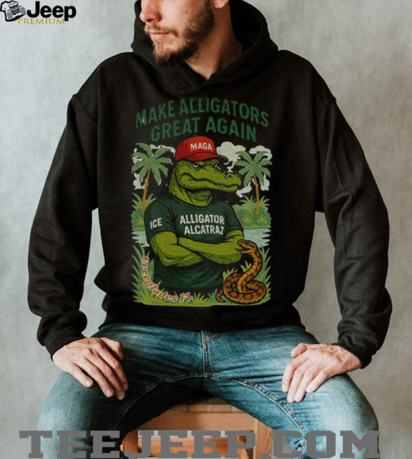 Alligator Alcatraz MAGA red hat make Alligators great again shirt