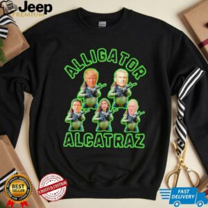 Alligator Alcatraz Trump gun shirt