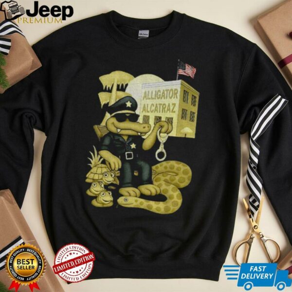 Alligator Alcatraz Welcome To America Bitches shirt