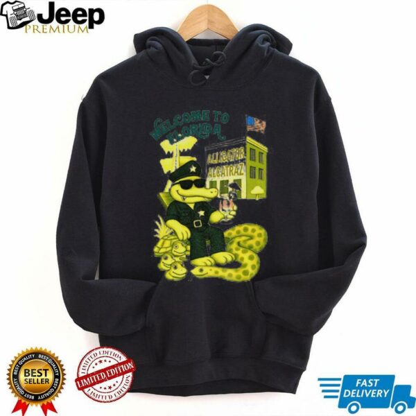 Alligator Alcatraz Welcome To Florida Retro shirt