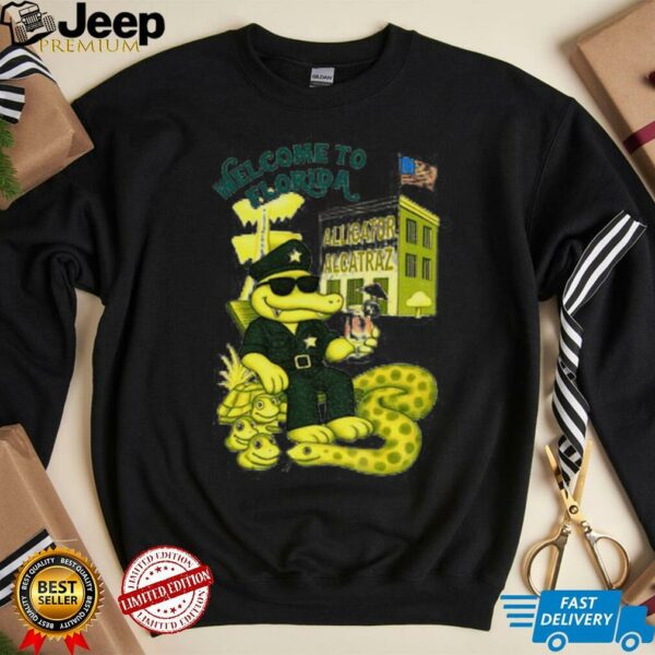 Alligator Alcatraz Welcome To Florida Retro shirt