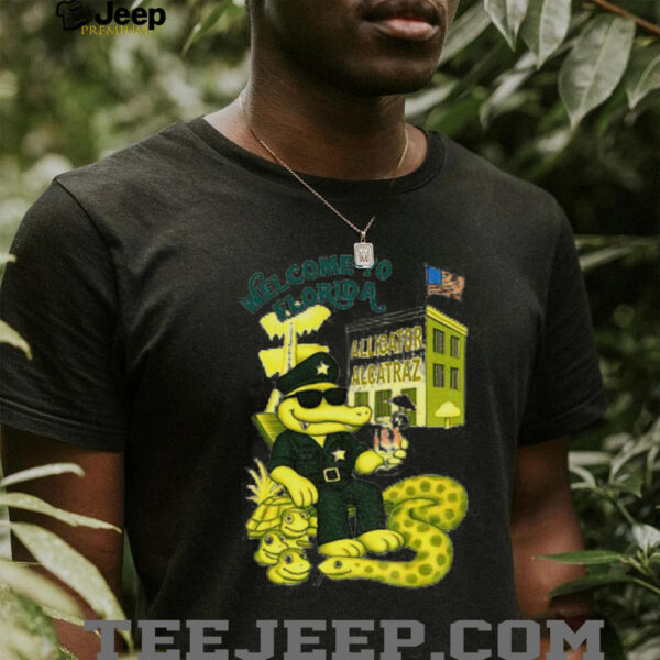 Alligator Alcatraz Welcome To Florida Retro shirt