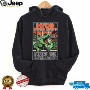 Alligator Alcatraz defend human rights defend the everglades shirt