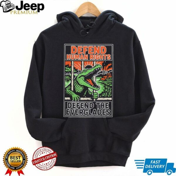 Alligator Alcatraz defend human rights defend the everglades shirt