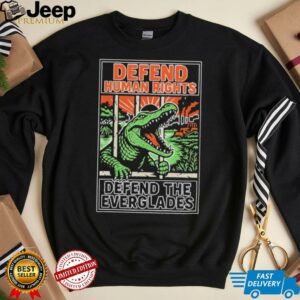 Alligator Alcatraz defend human rights defend the everglades shirt