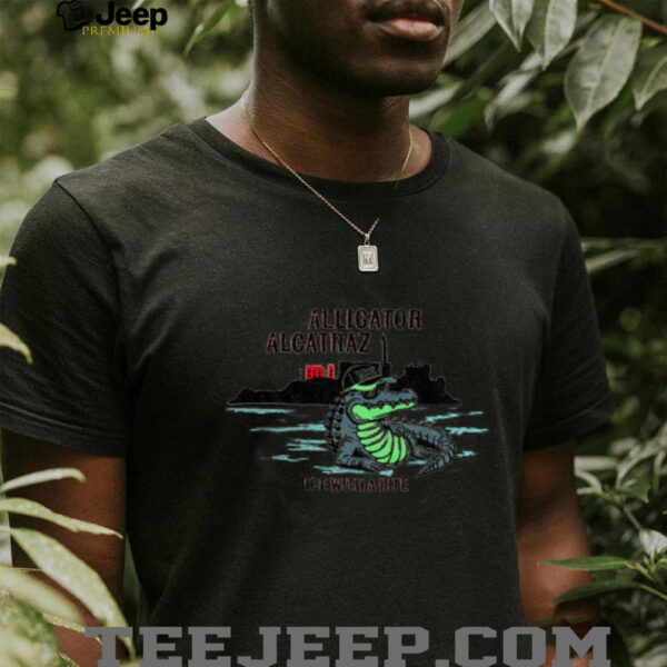 Alligator Alcatraz ice with a bite shirt