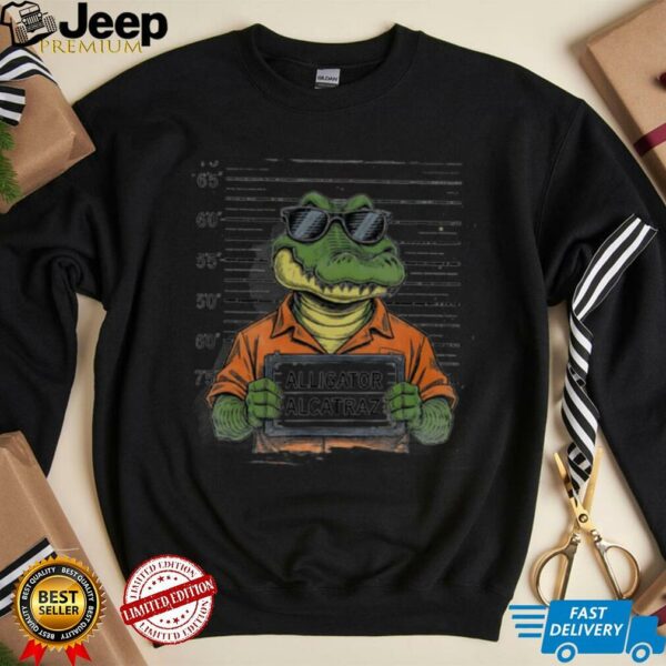 Alligator Alcatraz mugshot art shirt