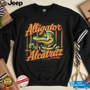 Alligator Alcatraz mugshot cartoon shirt