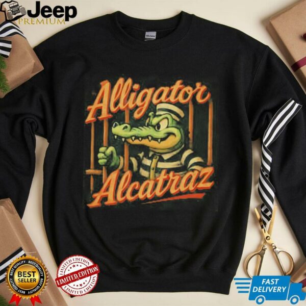 Alligator Alcatraz mugshot cartoon shirt