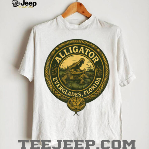 Alligator Florida Everglades Funny Design T Shirt