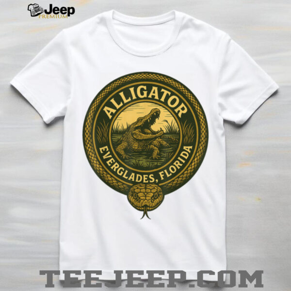 Alligator Florida Everglades Funny Design T Shirt