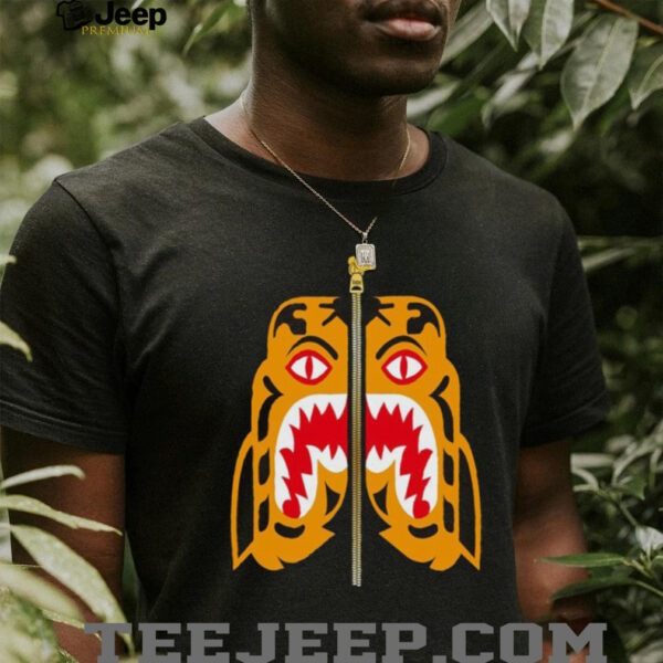 BAPE MENS COLORS TIGER HEAD SHIRT