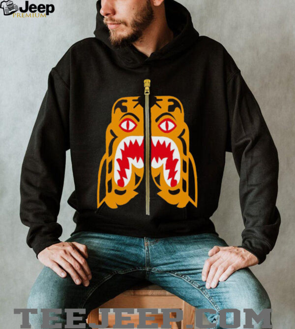 BAPE MENS COLORS TIGER HEAD SHIRT
